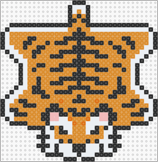 tiger rug - orange
