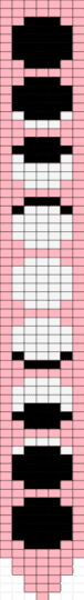 moon phase banner - pink,white