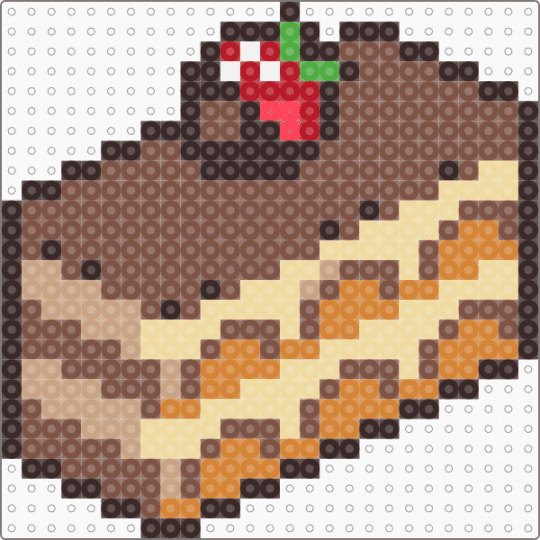 cake slice - brown,tan,beige