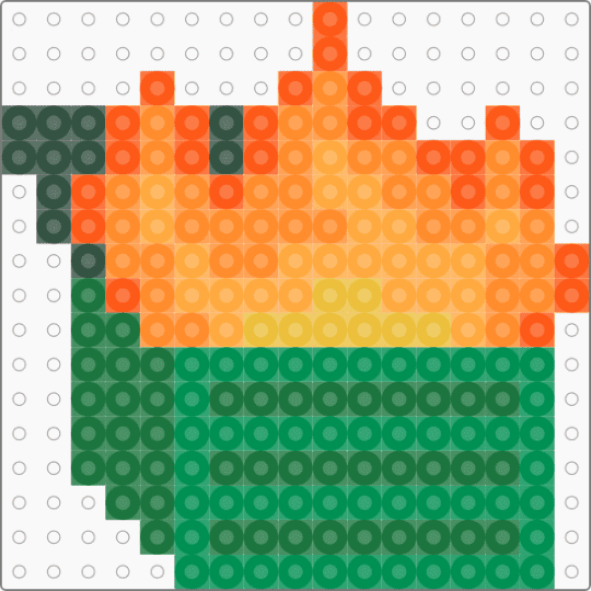 dumpster fire - green,orange