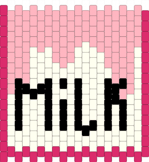 milk side a - even - pink,white
