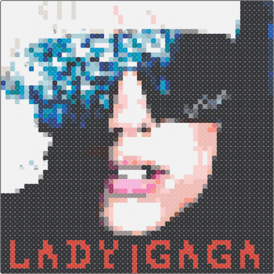 Lady Gaga 'The Fame' Album Cover Art - black,white,beige,light blue,gray,colorful,lady gaga,music,album cover,cover art,lovegame,gaga,song,song cover