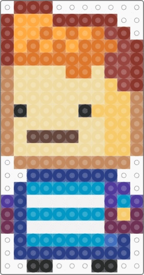 Protagonist Kindergarten 2 Sprite - beige,red,blue,colorful,kindergarten,kindergarten 2,protagonist,nugget,kindergarten 1,kindergarten series,indie game,player character