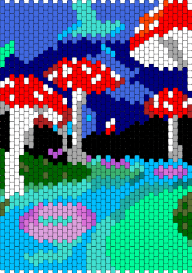 Weird/dreamcore mushroom pool - light blue,teal,purple,colorful,weirdcore,dreamcore,mushrooms,pool,backrooms,backroom,cool,banner