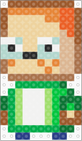 Monty Kindergarten 1 Sprite - tan,beige,green,monty,kindergarten,kindergarten 1,indie game,janitor,applegate,cindy,jerome