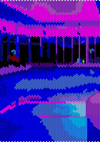 Backrooms Pool Banner - purple,pink,blue,backrooms,pool,poolrooms,banner,wall art,neon,the backrooms