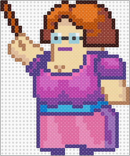 Ms. Applegate Kindergarten 1 Sprite - beige,purple,pink,ms applegate,applegate,kindergarten,kindergarten 1,indie game,kindergarten 2,kindergarten 3,teacher