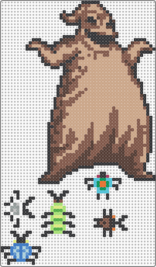 Oogie Boogie - oogie boogie,nightmare before christmas,bugs,character,disney,movie,cartoon,brown,tan,beige