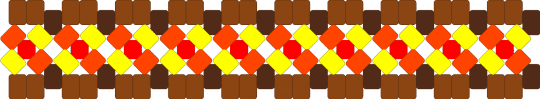 Magma cube cuff - red