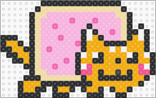 Orange nyan :3 - animal,cartoon,meme,internet,pink,orange,cat,nyan,nyan cat,silly,poptart cat