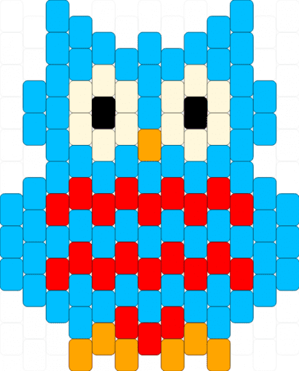 Owl - light blue,owl,bird