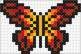 Butterfly - butterfly,leaves,fiery,nature,insect,wings,vibrant,grace,red,yellow