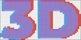 3D Visualizations on Kandi Pad - 3d,text,bold,purple,red,blue