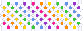 Poggers medium rotator. - white,light blue,orange,colorful,rainbow,rotator,big,colurful,xbased