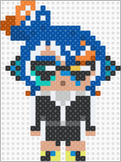 Rantaro Mem Cake - beige,blue,rantaro aoyama,agent 3,captain 3,splatoon,inkling,squid,splatoon oc,mem cake