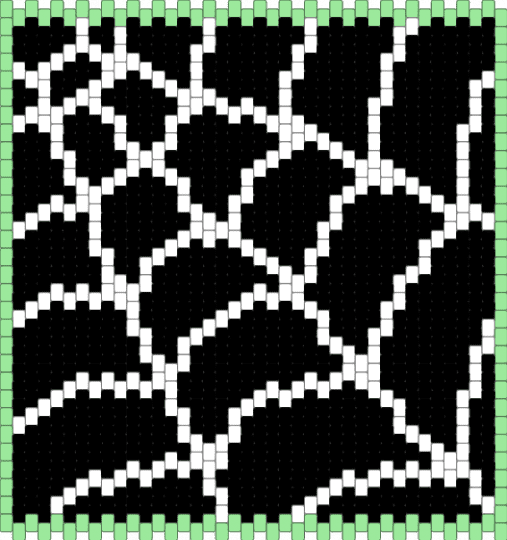Spiderweb bag - black,teal,white,bag,panel,spider,spiderweb,spiderweb bag,spiderweb panel