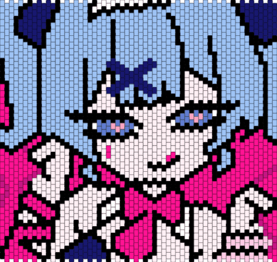 Rabbit Hole Miku Panel (WIP) - light blue,pink