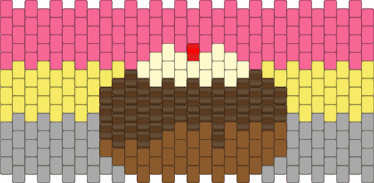 Cake - beige,yellow,pink,cotdcake
