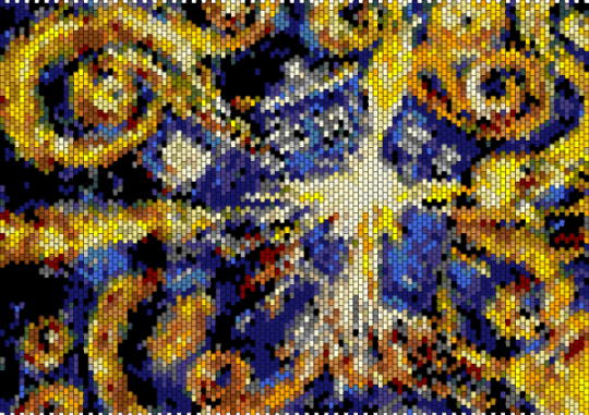 TARDIS Starry Night (Peyote) - purple,gray,orange,yellow,tardis,dr who,starry night,doctor who,van gogh,amy pond,the tardis,scifi