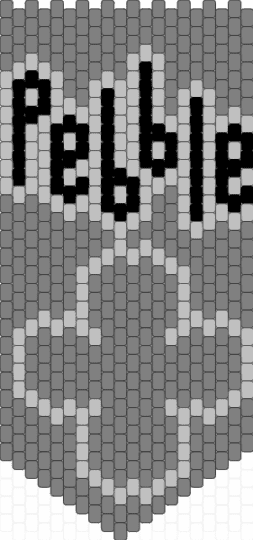pebble banner - gray,beige,grey,dandys world,black