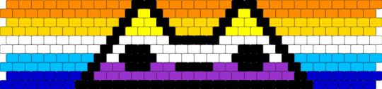 chonky pride cat - purple,yellow,orange,pride,white,black,blue