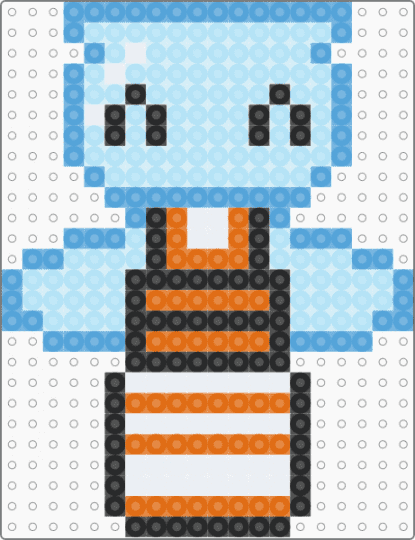 finn :D - light blue,dandys world,blue,clear,orange,white,black