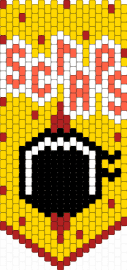 scraps banner - red,yellow,dandys world,white,black