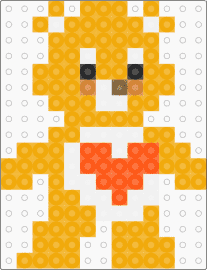 tenderheart bear - tenderheart bear,simple,bear,animal,orange,care bears,care bear,heart