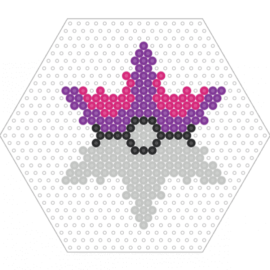 Master ball Christmas star - beige,pink