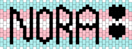 Nora - light blue,pink
