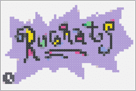 Rugrats logo - rugrats,nostalgia,'90s,animated series,television,kids,show,logo,purple