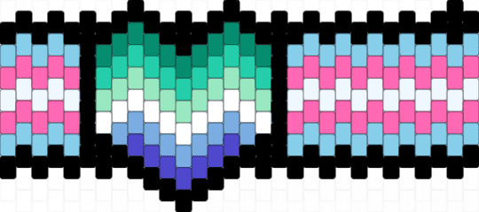 My flags - teal,light blue,pink