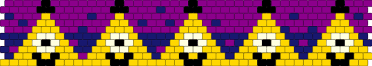 bill cipher cuff! - yellow,pink