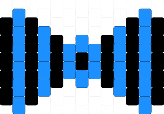 MePhone4 inspired bow! :) - black,light blue