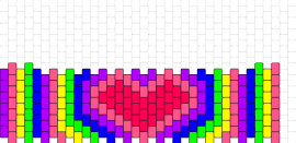 rainbowheartcuff - heart,rainbow,cuff,love,diversity,unity,expressive,symbol,vibrant,pink