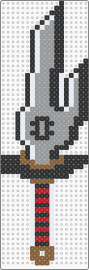 Inverted Spear of Heaven Perler - gray