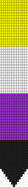 Enby tie - purple,yellow
