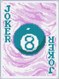 8 Ball - pink, teal