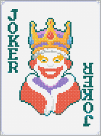 Baron - colorful, gray, orange, red, white