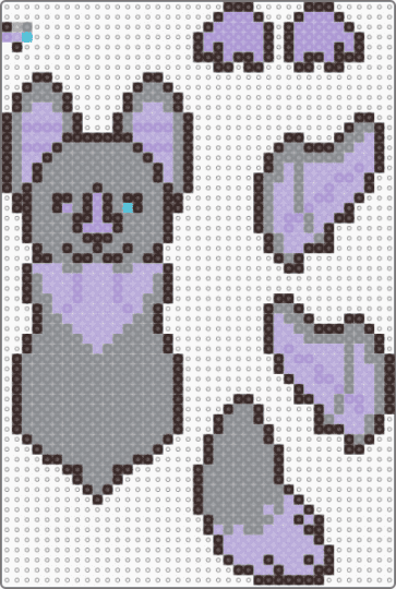 V Bat - brown,pink,gray