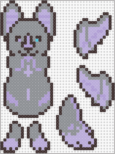 V2 Bat - brown,gray,pink