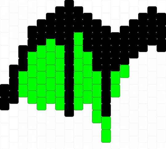 Dragon wings - black,green