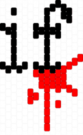 If - black, red