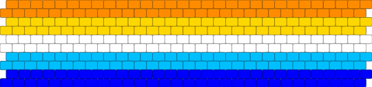 Aroace pride Cuff - yellow,orange,purple,light blue