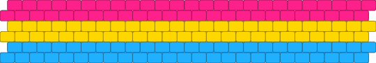 Pan pride cuff - pink,light blue,yellow,pan,pansexual,pride