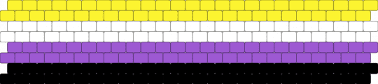 Non-binary Pride Cuff - purple,yellow,pride,nonbinary