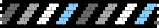 Demiboy caution tape - black,gray,beige,light blue