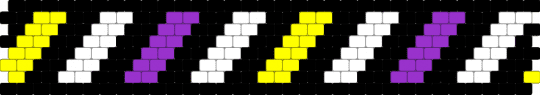 Enby caution tape - black,yellow,purple