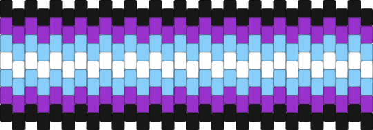 Neoboy Pride Cuff - purple,light blue,pride,lgbtqai,lgbt,lgbtq