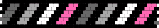 Demigirl caution tape - black,gray,beige,pink